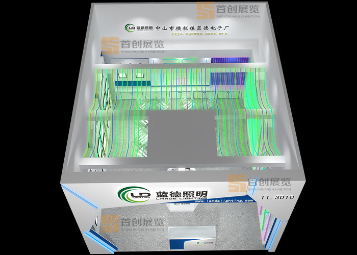 藍(lán)德電子 光電照明展臺(tái)裝修(圖3)